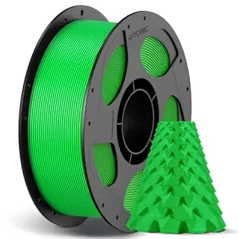 Anycubic ANYCUBIC High Speed RFID 3D Printer Filament, Print Up to 10X Faster, Rapid PLA Filament with High Prints Quality, Dimensional Accuracy +/-, 1KG Spool, Classic Green