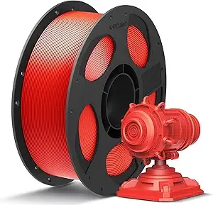 Anycubic ANYCUBIC PLA Plus (PLA+), 3D Printer Filament, High Toughness 3D Printing Filament, Dimensional Accuracy +/-, Print with Most FDM 3D Printers, 1KG Reusable Spool, Bright Red