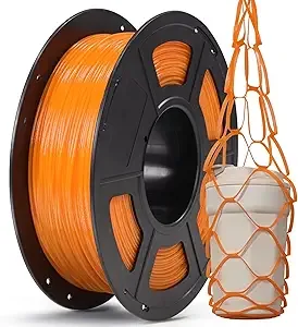 Anycubic ANYCUBIC TPU Filament, 95A Soft Flexible 3D Printer Filament, Dimensional Accuracy +/-, Print with Most FDM 3D Printers, 1KG Spool, Clear Orange