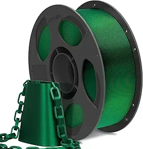 Anycubic ANYCUBIC Silk Christmas Filament for Christmas Gifts and Decorations, Shiny 3D Printer PLA Filament Dimensional Accuracy +/-, 1KG Reusable Spool (2.2 lbs), Silk Christmas Green