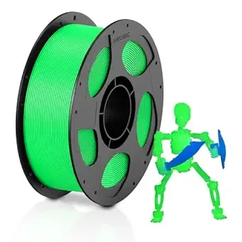 Anycubic ANYCUBIC PLA 3D Printer Filament, Glow in The Dark, 3D Printing PLA Filament Dimensional Accuracy +/-, 1KG Reusable Spool (2.2 lbs), Green PLA, Glow Green