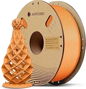 Anycubic ANYCUBIC Matte PLA Filament, 3D Printing PLA Filament Dimensional Accuracy +/-, 1KG Spool (2.2 lbs), Matte Orange