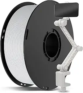 Anycubic ANYCUBIC ABS Filament, High Strength and Toughness, 3D Printer Filament Dimensional Accuracy +/-, 1KG Spool (2.2 lbs), White