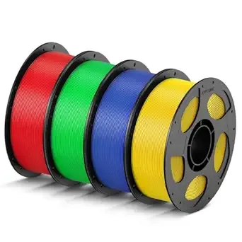 Anycubic ANYCUBIC High Speed 3D Printer Filament Bundle, Rapid PLA Filament with High Prints Quality, Dimensional Accuracy +/-, 1KG Reusable Spool, 4KG Red + Green + Blue + Yellow