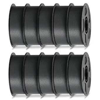 Anycubic ANYCUBIC PLA Filament Bundle, 3D Printer Filament Dimensional Accuracy +/-, 1KG Reusable Spool (2.2 lbs), 10KG Texture Grey