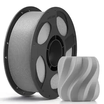 Anycubic ANYCUBIC PLA 3D Printer Filament, 3D Printing PLA Filament Dimensional Accuracy +/-, 1KG Reusable Spool (2.2 lbs), Grey