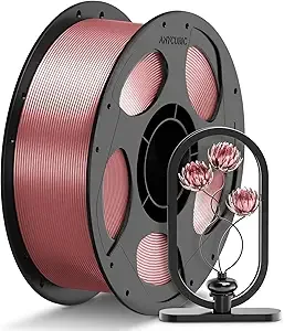 Anycubic ANYCUBIC PETG Filament, 3D Printer Filament, Translucent and Vibrant, Dimensional Accuracy +/-, Print with Most FDM 3D Printers, 1KG Reusable Spool, Semi-Clear Pink