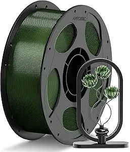 Anycubic ANYCUBIC PETG Filament, 3D Printer Filament, Translucent and Vibrant, Dimensional Accuracy +/-, Print with Most FDM 3D Printers, 1KG Reusable Spool, Semi-Clear Olive