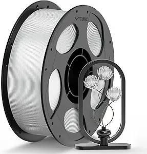 Anycubic ANYCUBIC PETG Filament, 3D Printer Filament, Translucent and Vibrant, Dimensional Accuracy +/-, Print with Most FDM 3D Printers, 1KG Reusable Spool, Clear