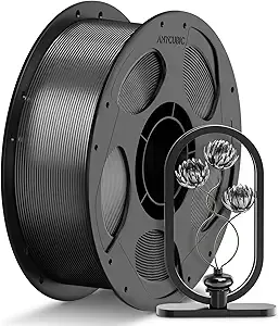 Anycubic ANYCUBIC PETG Filament, 3D Printer Filament, Translucent and Vibrant, Dimensional Accuracy +/-, Print with Most FDM 3D Printers, 1KG Reusable Spool, Semi-Clear Gray