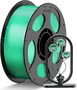 Anycubic ANYCUBIC PETG Filament, 3D Printer Filament, Translucent and Vibrant, Dimensional Accuracy +/-, Print with Most FDM 3D Printers, 1KG Reusable Spool, Semi-Clear Green