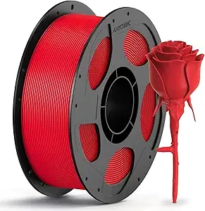 Anycubic ANYCUBIC PETG Filament, 3D Printer Filament, Dimensional Accuracy +/-, Exceptional Toughness, Print with Most FDM 3D Printers, 1KG Reusable Spool, Classic Red