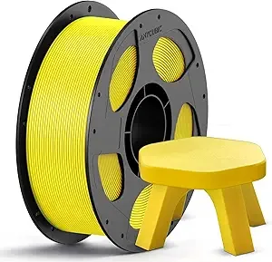 Anycubic ANYCUBIC PETG Filament, 3D Printer Filament, Dimensional Accuracy +/-, Exceptional Toughness, Print with Most FDM 3D Printers, 1KG Reusable Spool, Classic Yellow