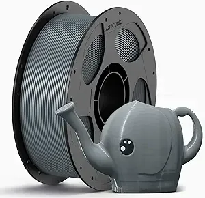 Anycubic ANYCUBIC PETG Filament, 3D Printer Filament, Dimensional Accuracy +/-, Exceptional Toughness, Print with Most FDM 3D Printers, 1KG Reusable Spool, Texture Silver