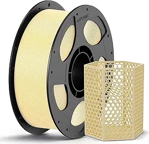 Anycubic ANYCUBIC PETG Filament, 3D Printer Filament, Dimensional Accuracy +/-, Exceptional Toughness, Print with Most FDM 3D Printers, 1KG Reusable Spool, Cream