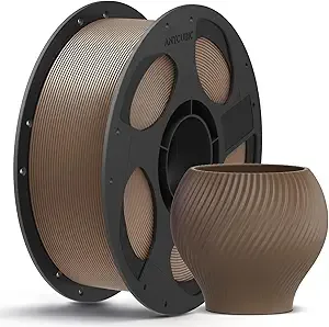 Anycubic ANYCUBIC PLA Plus (PLA+), 3D Printer Filament, High Toughness 3D Printing Filament, Dimensional Accuracy +/-, Print with Most FDM 3D Printers, 1KG Reusable Spool, Brown