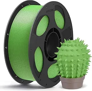 Anycubic ANYCUBIC PLA Plus (PLA+), 3D Printer Filament, High Toughness 3D Printing Filament, Dimensional Accuracy +/-, Print with Most FDM 3D Printers, 1KG Reusable Spool, Spring Leaf