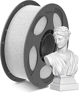 Anycubic ANYCUBIC Marble PLA 3D Printer Filament, 3D Printing Rock PLA Filament Dimensional Accuracy +/-, 1KG Spool (2.2 lbs), Marble White