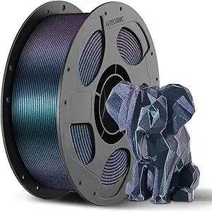 Anycubic ANYCUBIC Galaxy PLA 3D Printer Filament, Sparkle Glitter PLA, Chameleon Changing Colors, 3D Printing PLA Filament Dimensional Accuracy +/-, 1KG Spool (2.2 lbs), Galaxy Blue