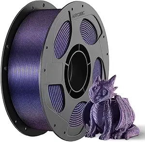 Anycubic ANYCUBIC Galaxy PLA 3D Printer Filament, Sparkle Glitter PLA, 3D Printing PLA Filament Dimensional Accuracy +/-, 1KG Spool (2.2 lbs), Galaxy Purple