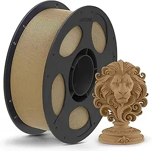 Anycubic ANYCUBIC Matte PLA Filament, 3D Printing PLA Filament Dimensional Accuracy +/-, 1KG Reusable Spool (2.2 lbs), Caramel