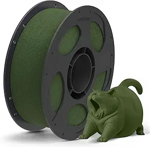 Anycubic ANYCUBIC Matte PLA Filament, 3D Printing PLA Filament Dimensional Accuracy +/-, 1KG Reusable Spool (2.2 lbs), Dark Green