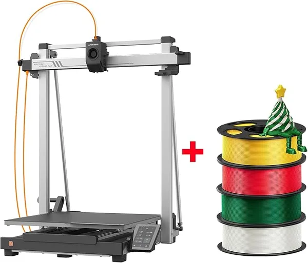 Anycubic ANYCUBIC Christmas Silk PLA Bundle 4KG + Anycubic Kobra 3 Max 3D Printer, Ready Box, 3D Printer Filament