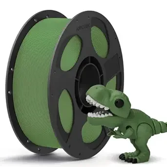 Anycubic ANYCUBIC PLA 3D Printer Filament, 3D Printing PLA Filament Dimensional Accuracy +/-, 1KG Reusable Spool (2.2 lbs), Olive Green