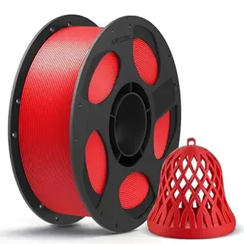 Anycubic ANYCUBIC PLA 3D Printer Filament, 3D Printing PLA Filament Dimensional Accuracy +/-, 1KG Reusable Spool (2.2 lbs), Texture Red