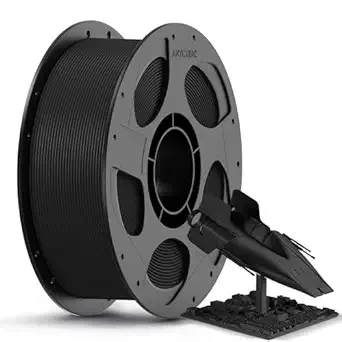 Anycubic ANYCUBIC Carbon Fiber PLA Filament, PLA-CF Enhanced Rigidity 3D Printer Filament, Matte Texture, 1KG Reusable Spool, Black