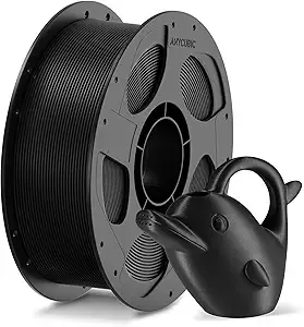 Anycubic ANYCUBIC PETG-CF Carbon Fiber 3D Printer Filament, Durable Impact & Heat Resistant, Satin Carbon Fiber Texture, 1KG Reusable Spool, Black