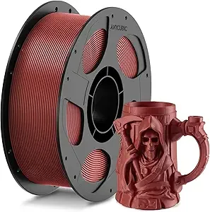 Anycubic ANYCUBIC PETG-CF Carbon Fiber 3D Printer Filament, Durable Impact & Heat Resistant, Satin Carbon Fiber Texture, 1KG Reusable Spool, Syrup Brown