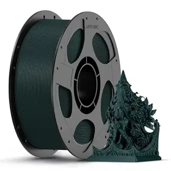 Anycubic ANYCUBIC Carbon Fiber PLA Filament, PLA-CF Enhanced Rigidity 3D Printer Filament, Matte Texture, 1KG Reusable Spool, Jade Green
