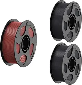 Anycubic ANYCUBIC PETG-CF Carbon Fiber 3D Printer Filament Syrup Brown 1KG + ANYCUBIC PLA Filament Black 2KG
