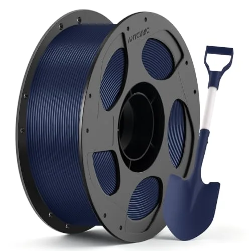 Anycubic ANYCUBIC ABS Filament, High Strength and Toughness, 3D Printer Filament Dimensional Accuracy +/-, 1KG Reusable Spool (2.2 lbs), Deep Sea Blue