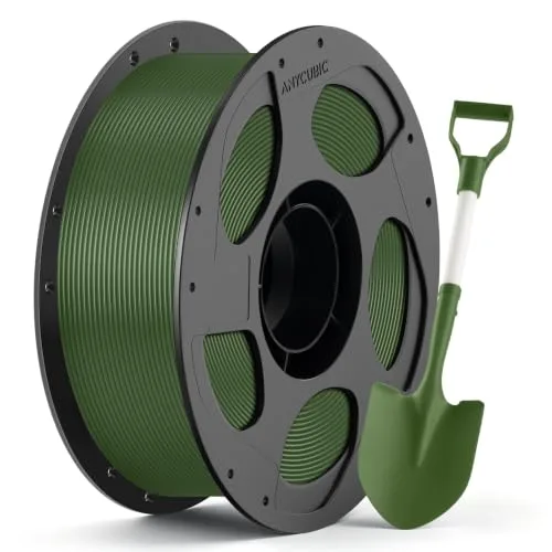 Anycubic ANYCUBIC ABS Filament, High Strength and Toughness, 3D Printer Filament Dimensional Accuracy +/-, 1KG Reusable Spool (2.2 lbs), Olive Green