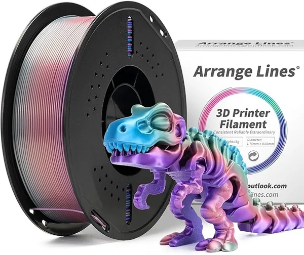 Arrange Lines PLA Rainbow Cosmic Multicolor