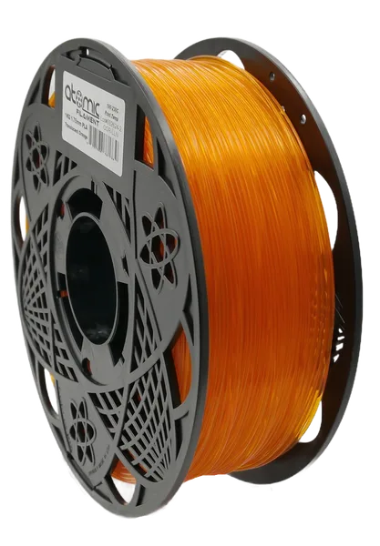 Atomic Filament Translucent Bright Orange PLA AMS Compatible