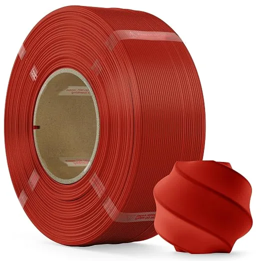 Bambu Lab PLA Filament PLA 3D Printer Filament(Refill),1kg Refill for Reusable Spools(2.2lbs),Premium Quality 3D Printing Filament for Bambu lab 3D Printers,Red