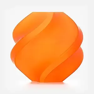 Bambu Lab PLA Translucent Filament 1kg Spool - PLA 3D Printer Filament, Smooth Finish, Low Warp, Easy to Print, Compatible with Bambu Lab & Most FDM 3D Printers - Orange (13301) - Spool
