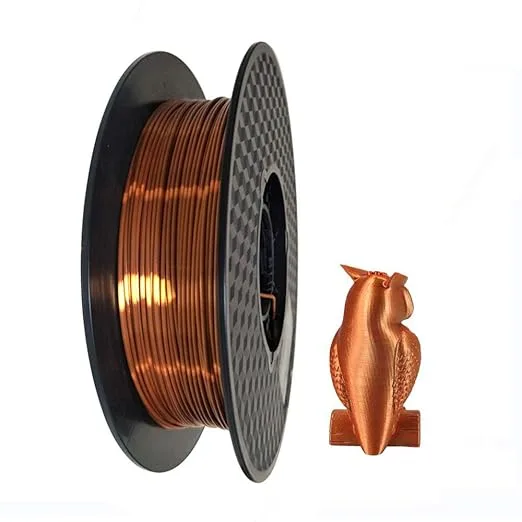 CC3D Silk Copper PLA Filament 500g 3D Printer Filament Shiny Metallic Copper 3D Printing PLA Material 0.5KG CC3D