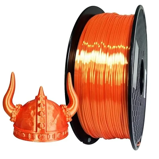 CC3D CC3D Silk Orange PLA Filament 3D Printer Filament 1KG 2.2 LBS Spool 3D Printing Material Shine Silky Shiny Metallic Metal Gold Silver Copper Bronze PLA Filament