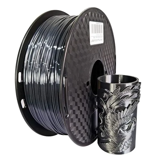 CC3D CC3D Silk Black PLA Filament 1KG 3D Printing Filament Silky Black Gloss Shiny Metallic PLA Black 3D Printer Material FDM 3D Printer