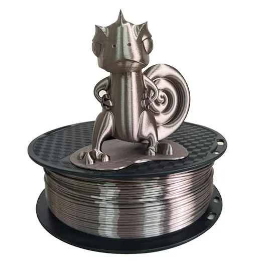 CC3D CC3D Silk Dark Rose Gold PLA Filament 3D Printer Filament 1KG 2.2LBS Spool 3D Printing Materialc Silky Shiny Rose Gold (Dark) Metallic PLA Coffee Brown Chocolate