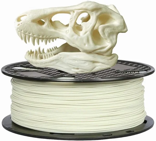 CC3D CC3D PLA Max Bone White PLA Filament 1KG 3D Printer Filament 2.2LBS 3D Printing Material Stronger Pro Plus + Filament Ivory White Bone Color