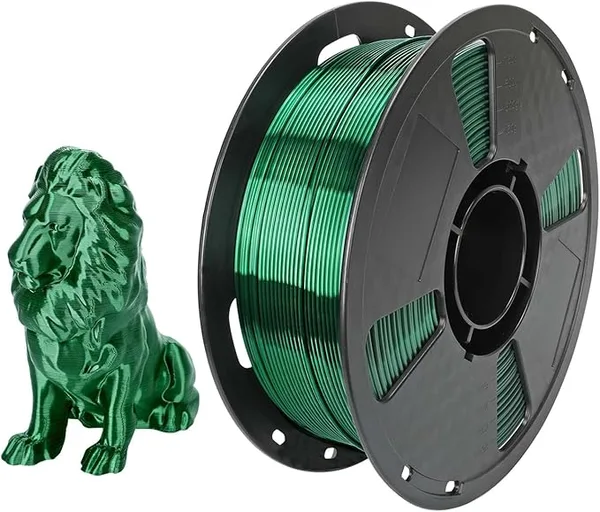 CC3D CC3D Silk PLA Filament Forest Green 1KG 3D Printing Silky Shiny Metallic PLA Christmas Green Color FDM Filament 3D Printer Materials