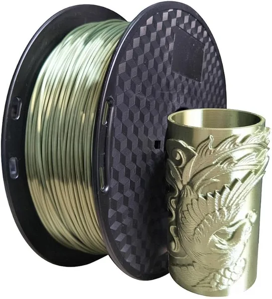 CC3D CC3D Silk Bronze PLA Filament 1KG 3D Printer Filament 3D Printing Materials Silky Shiny Silk PLA Brass Metal Metallic Bronze PLA Filament