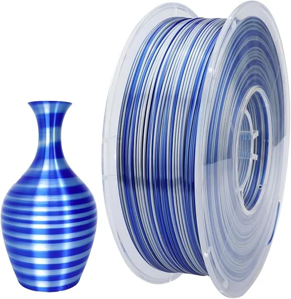 CC3D PLA Silk Candy Blue Silver