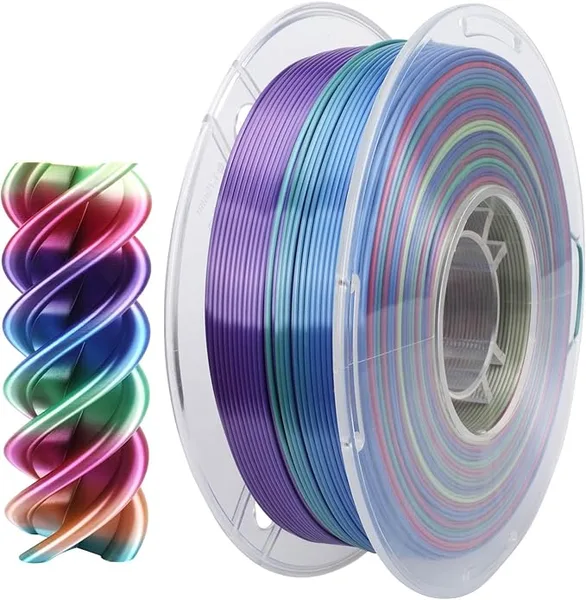 CC3D CC3D Silk Rainbow D PLA Filament Blue Series PLA Filament 1KG 3D Printing Filament FDM 3D Printing Materials for 3D Printer