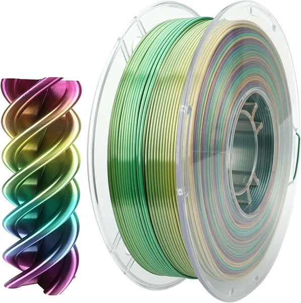 CC3D CC3D Silk Rainbow B PLA Filament 1KG Rainbow Series 3D Printer Filament Rainbow Filament 3D Printing Materials